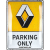 Blechschild Renault Parking 1